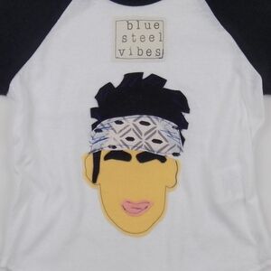 nwt! handmade patches zoolander hello gorgeous model funny graphic tee kids gift